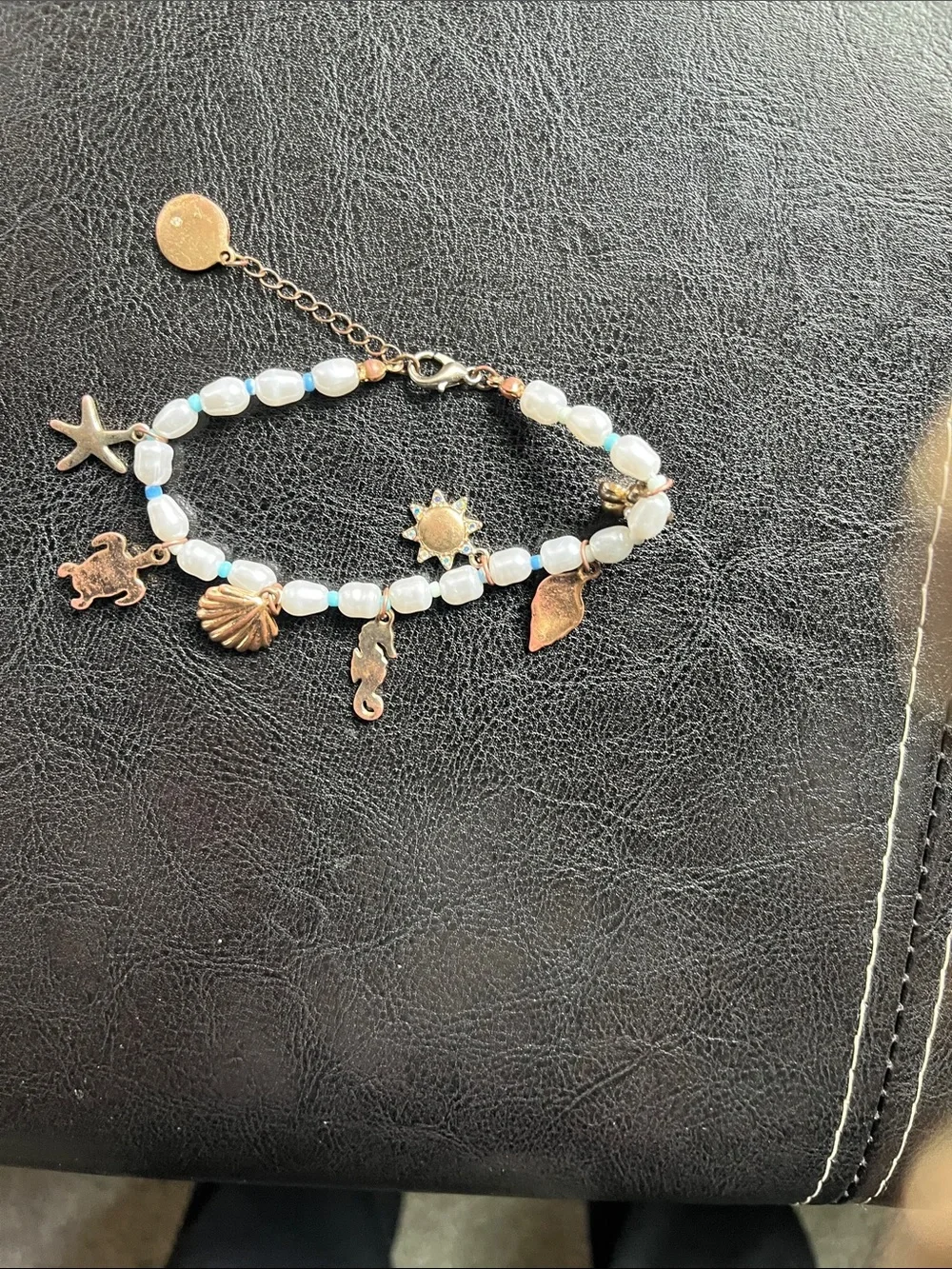 Source Unknown Mixed Charm Bracelet Set - Gold, Silver, Black, Green, Pink